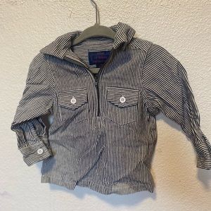 Hickory Shirt Co. Baby Long Sleeve Half-Zip Lil' Hickory Shirt 6 Month